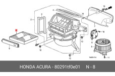 HONDA 80291-TF0-E01