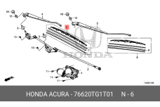 HONDA 76620-TG1-T01
