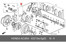HONDA 43210-SR3-G02