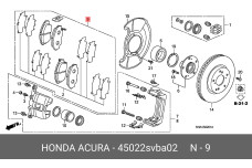 HONDA 45022-SVB-A02