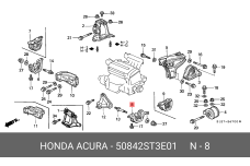 HONDA 50842-ST3-E01