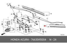 HONDA 76630-TF0-004