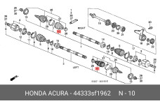 HONDA 44333-SF1-962