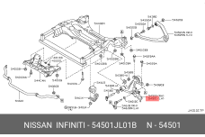 NISSAN 54501-JL01B