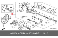 HONDA 43018-SX8-T51