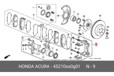 HONDA 45210-SS0-G01