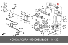 HONDA 52400-SM1-A03
