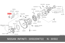 NISSAN 30502-0W722