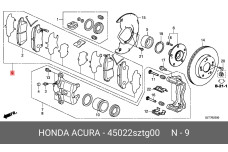 HONDA 45022-SZT-G00