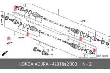 HONDA 42018-S2L-003