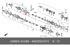 HONDA 44333-SA2-310