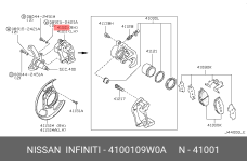 NISSAN 41001-09W0A