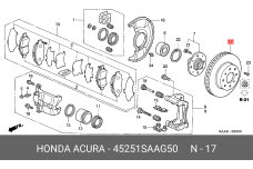 HONDA 45251-SAA-G50