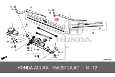 HONDA 76620-T2A-J01