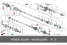 HONDA 44018-S2X-000