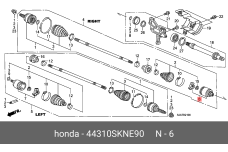 HONDA 44310-SKN-E90