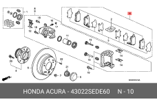 HONDA 43022-SED-E60