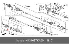 HONDA 44310-STK-A00