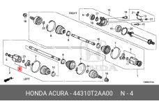 HONDA 44310-T2A-A00