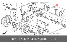 HONDA 43022-SR3-030
