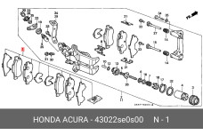 HONDA 43022-SE0-S00
