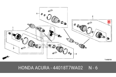 HONDA 44018T-7W-A02