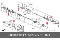 HONDA 44017-SS0-N00