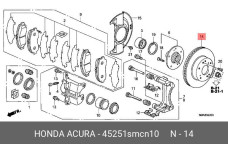 HONDA 45251-SMC-N10
