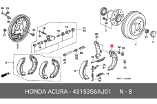 HONDA 43153-S6A-J01