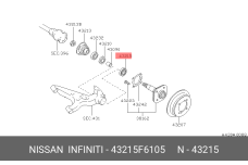 NISSAN 43215-F6105