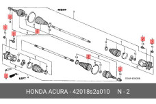 HONDA 42018-S2A-010