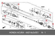 HONDA 44014-S3X-951