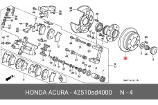 HONDA 42510-SD4-000