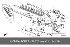 HONDA 76620-SWA-A01