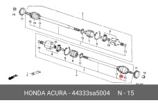 HONDA 44333-SA5-004