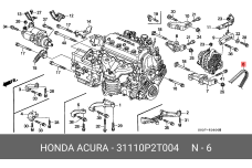 HONDA 31110-P2T-004