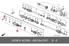 HONDA 44018-SR3-901