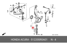 HONDA 51220-SR0-A01