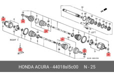 HONDA 44018-SL5-C00