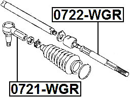 FEBEST Testina Sterzo Anteriore 0721-WGR – Compatibile Con Suzuki Ignis, Swift, Wagon R, Liana, Baleno