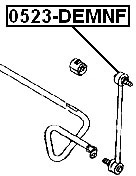 FEBEST 0523-DEMNF Bielletta Barra Stabilizzatrice – Assale Anteriore Per Renault Scénic II, Ford Fiesta E Altri