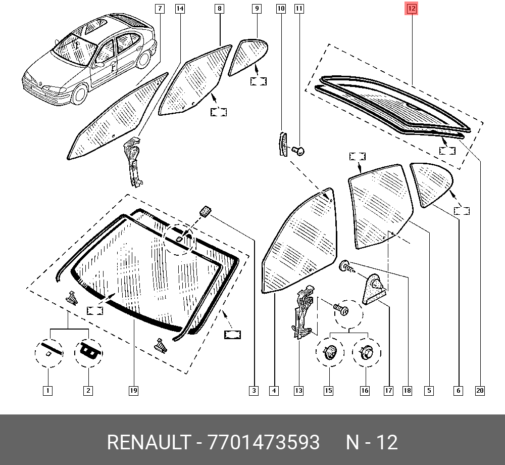 RENAULT 7701473593 7701473593 
