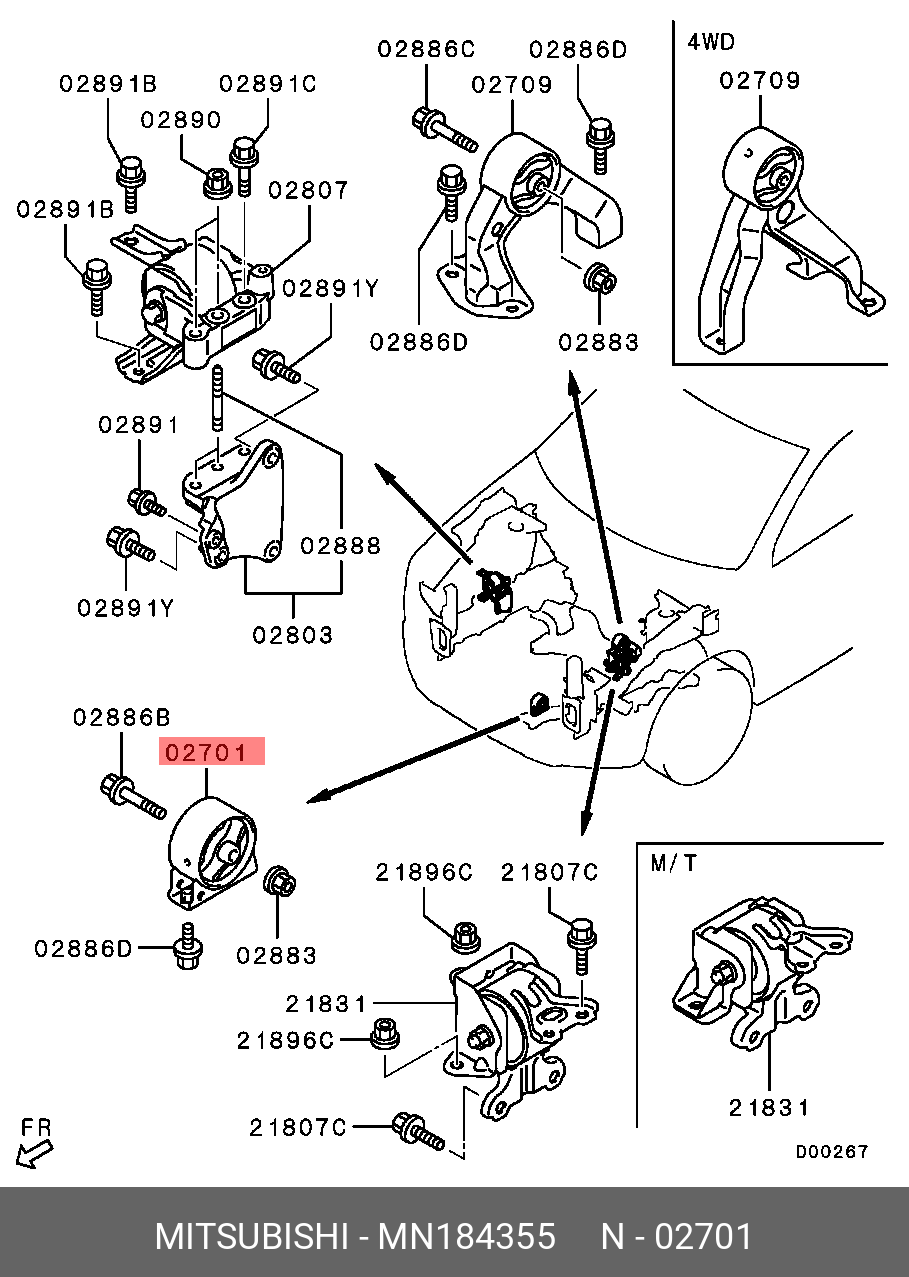 MITSUBISHI MN184355 MN184355