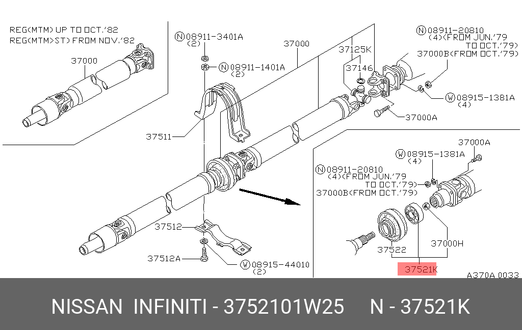 NISSAN 37521-01W25 37521-01W25